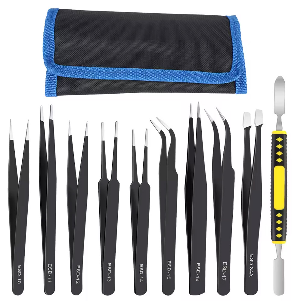 Electronics Repair Services - 10 Buah/Set Pinset Lengkung & Lurus