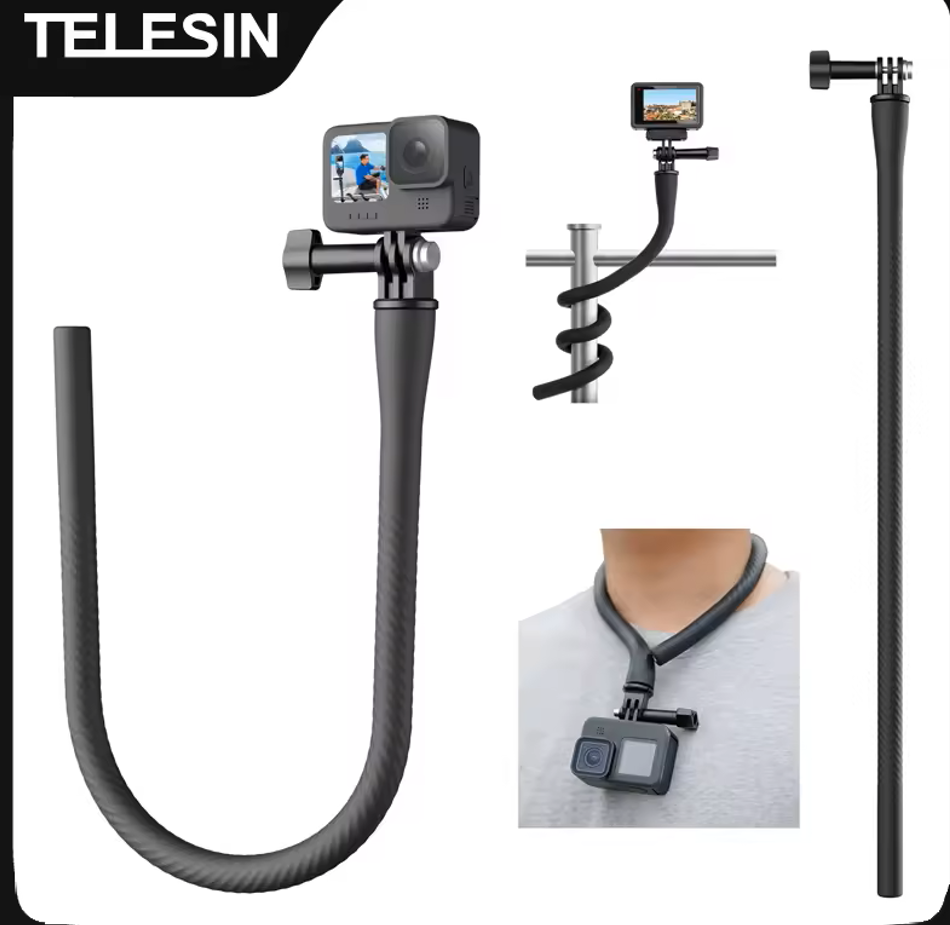Insta360 Camera Go 3 - Penjepit Kamera Fleksibel TELESIN untuk GoPro