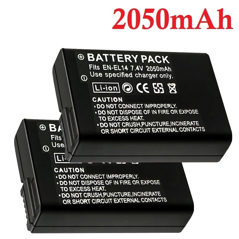 Nikon Camera D3500 - EN-EL14 Baterai Kamera EL14 EN-EL14a 2050mah