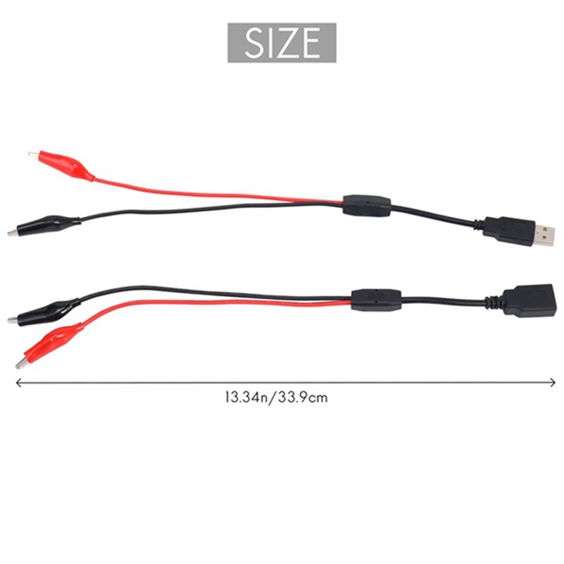 A64I 2 Buah Klip Buaya USB Kab - Usb Ammeter Tester ulasan dan harga