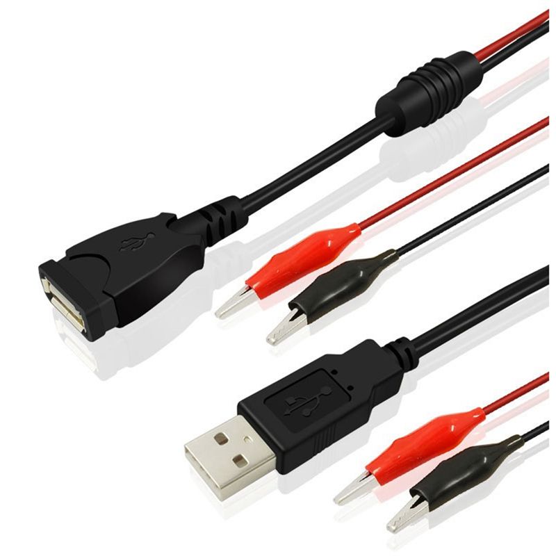 A64I 2 Buah Klip Buaya USB Kab - Usb Ammeter Tester ulasan dan harga