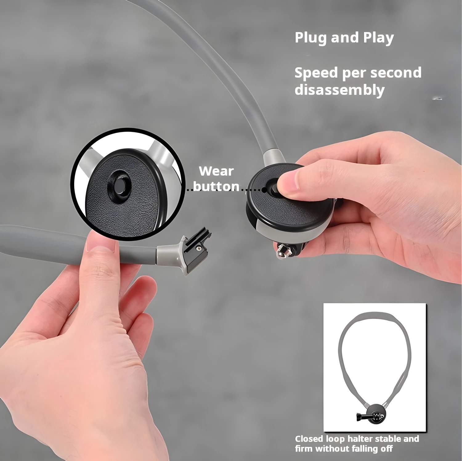 Penyangga Leher Silikon Lembut - Insta360 Camera Go 3 ulasan dan harga