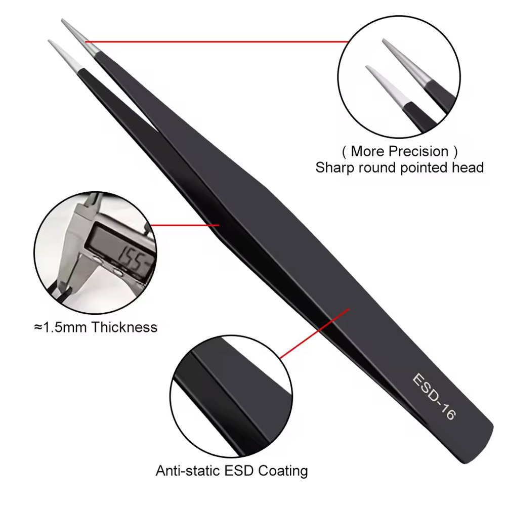 10 Buah/Set Pinset Lengkung &  - Electronics Repair Services ulasan dan harga