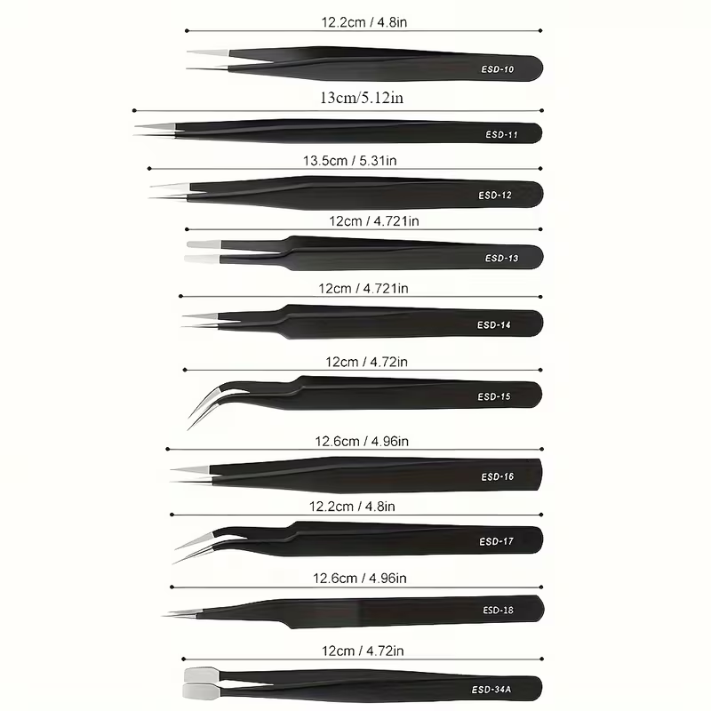 10Pcs Set Pinset Anti-Statik E - Electronics Repair Services ulasan dan harga