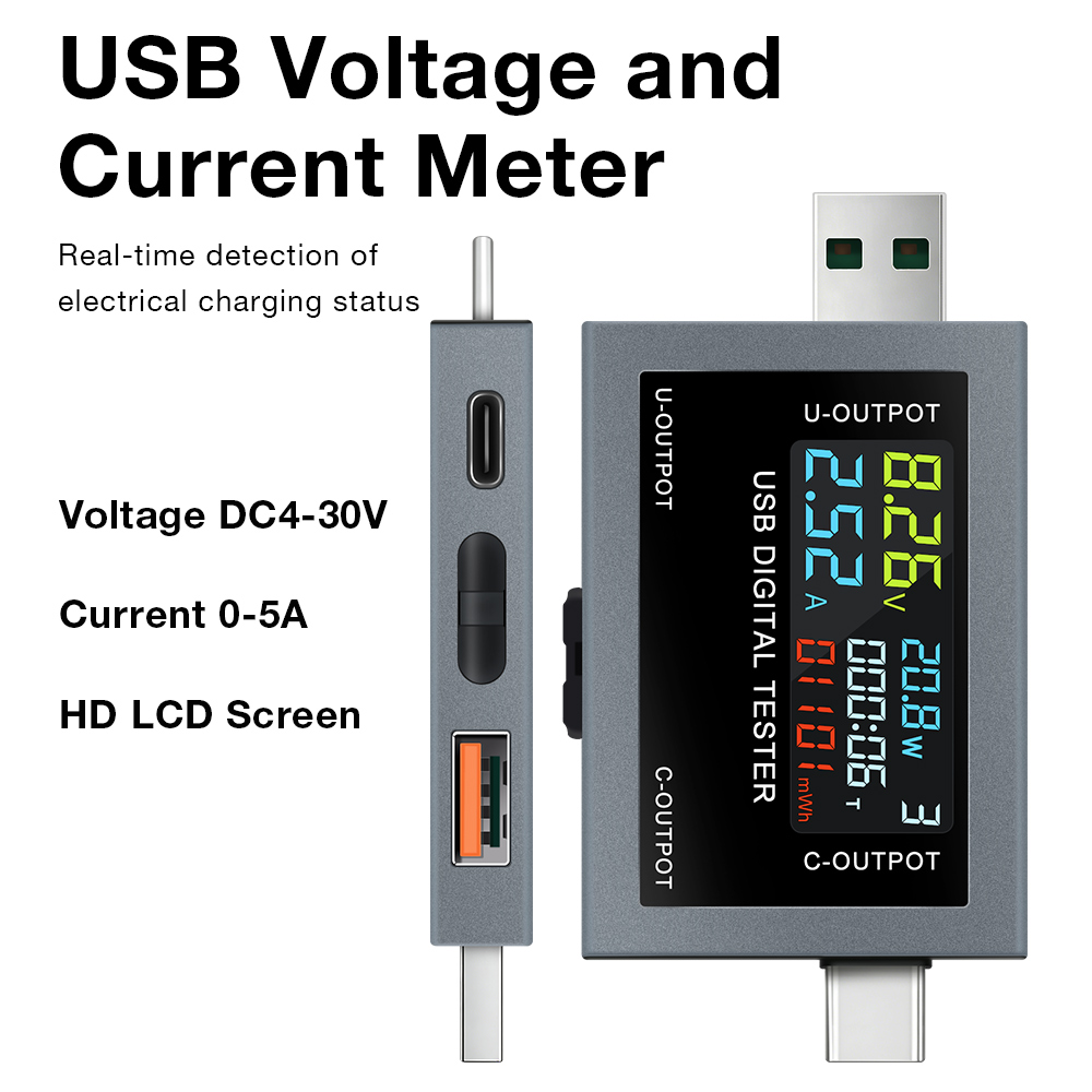 Penguji Pengisian Daya USB Tip - Usb Ammeter Tester ulasan dan harga