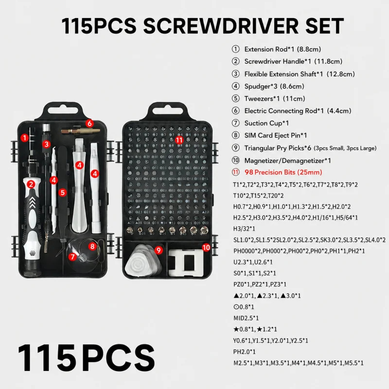 Set Obeng Magnetik Portabel 11 - Electronics Repair Services ulasan dan harga