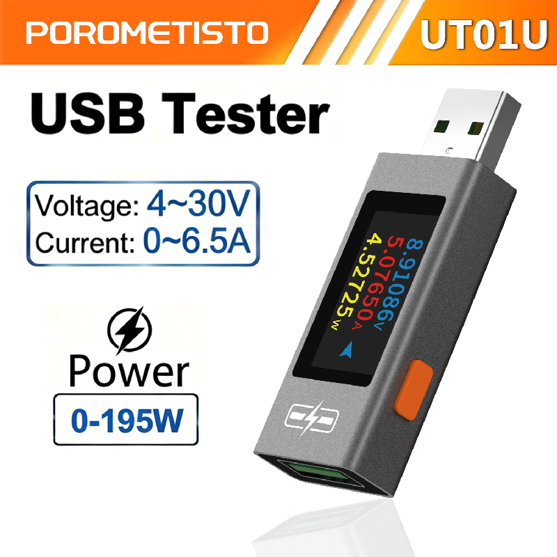 POROMETISTO UT01U USB Tester D - Usb Ammeter Tester ulasan dan harga