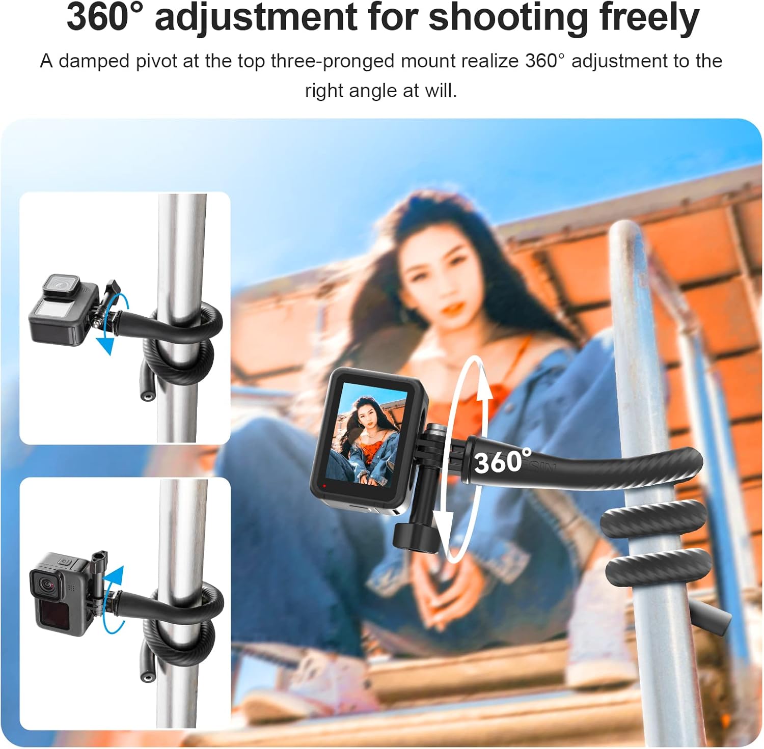 Penjepit Kamera Fleksibel TELE - Insta360 Camera Go 3 ulasan dan harga
