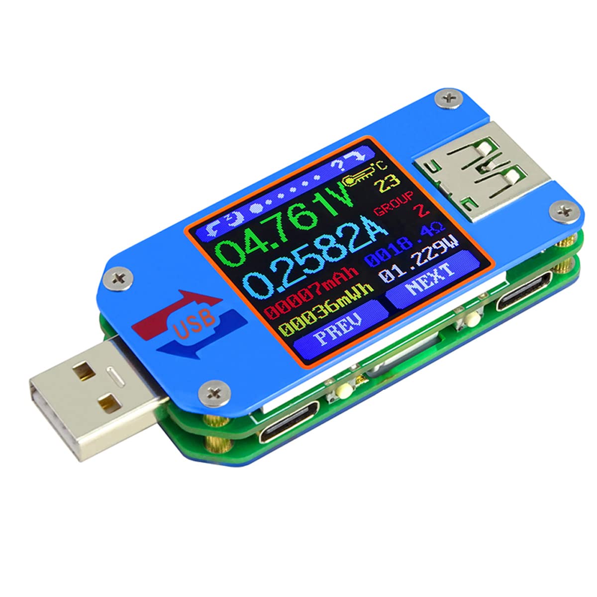 UM25 UM25C Meteran Tegangan da - Usb Ammeter Tester ulasan dan harga