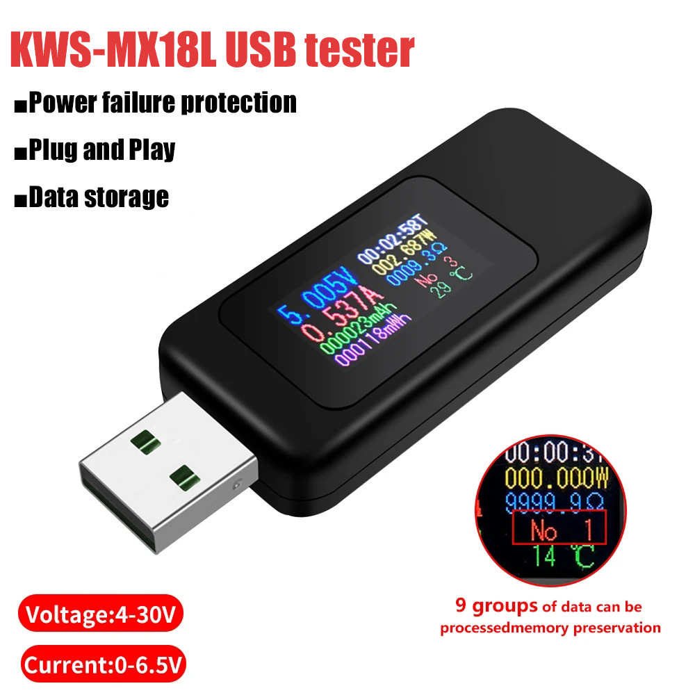 Pengukur voltase Digital, Ampe - Usb Ammeter Tester ulasan dan harga